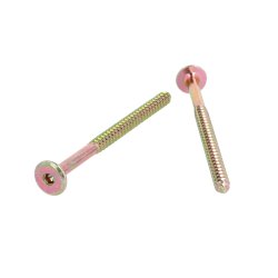 Samleskrue 6,3x100mm - Gulforzinket