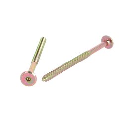 Samleskrue 6,3x100mm - Gulforzinket