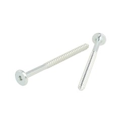 Samleskrue 6,3x100mm - Forniklet