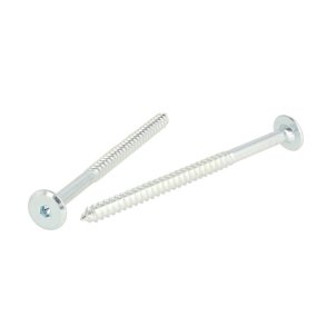 Samleskrue 6,3x100mm - Forniklet