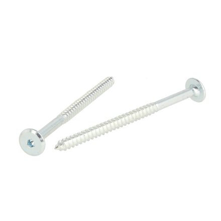 Samleskrue �6,3x100mm - Forniklet