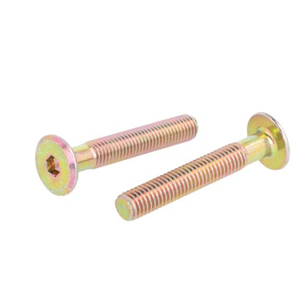 Samleskrue M8x50mm - Gulforzinket