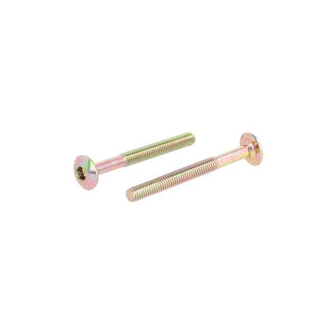 Samleskrue M6x60mm - Gulforzinket