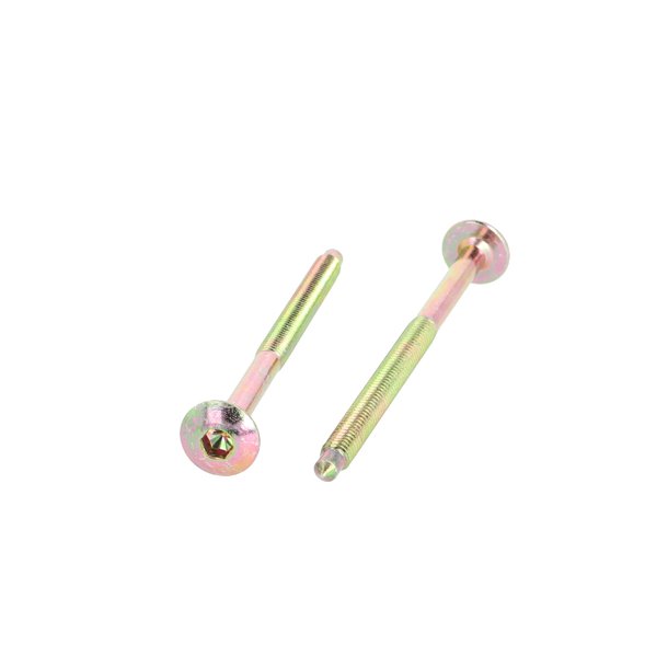 Samleskrue M6x90mm - Gulforzinket