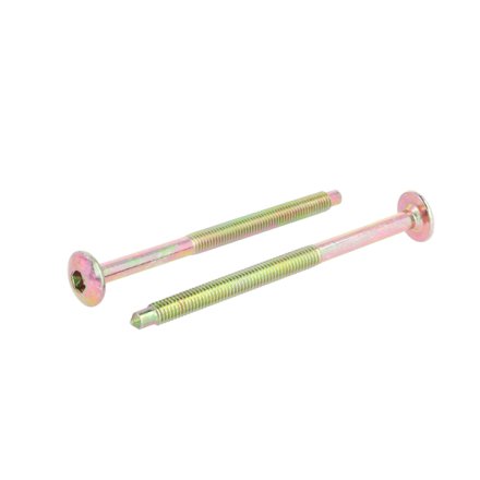 Samleskrue M6x90mm - Gulforzinket