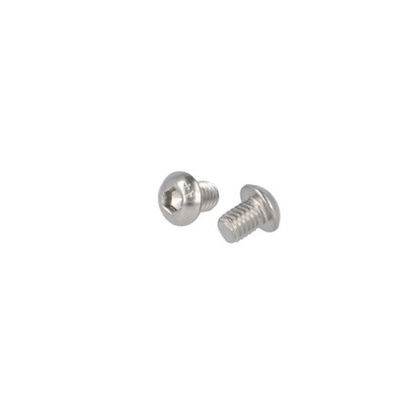 Buttonhead Bolt/Skrue M6x8mm - Rustfri A2- DIN 7380