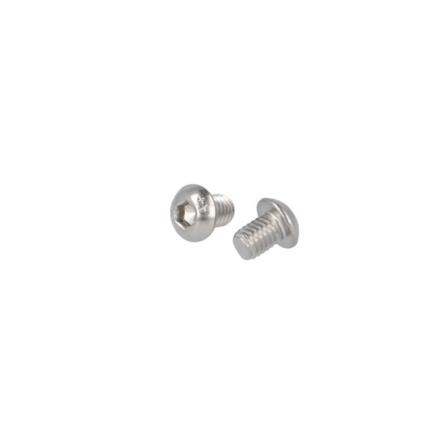 Buttonhead Bolt/Skrue M6x8mm - Rustfri A2- DIN 7380