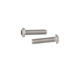 Buttonhead Bolt/Skrue M6x25mm - Rustfri A2- DIN 7380