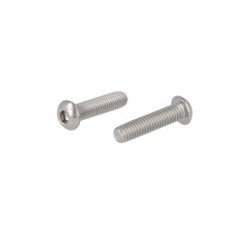 Buttonhead Bolt/Skrue M6x25mm - Rustfri A2- DIN 7380