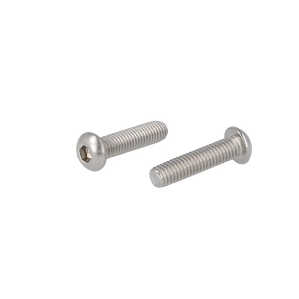 Buttonhead Bolt/Skrue M6x25mm - Rustfri A2- DIN 7380