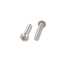 Buttonhead Bolt/Skrue M6x35mm - Rustfri A2- DIN 7380