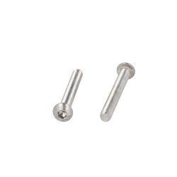 Buttonhead Bolt/Skrue M6x50mm - Rustfri A2- DIN 7380