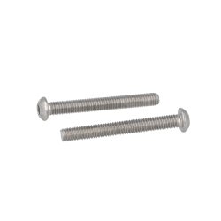 Buttonhead Bolt/Skrue M6x50mm - Rustfri A2- DIN 7380