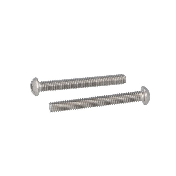 Buttonhead Bolt/Skrue M6x50mm - Rustfri A2- DIN 7380
