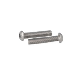 Buttonhead Bolt/Skrue M8x40mm - Rustfri A2- DIN 7380