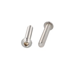 Buttonhead Bolt/Skrue M8x50mm - Rustfri A2- DIN 7380