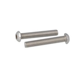 Buttonhead Bolt/Skrue M8x50mm - Rustfri A2- DIN 7380