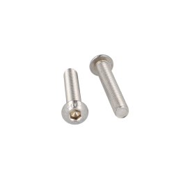 Buttonhead Bolt/Skrue M8x50mm - Rustfri A2- DIN 7380