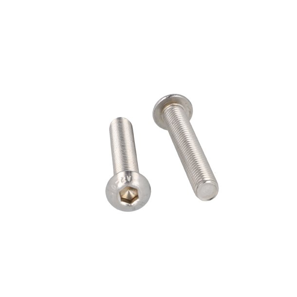 Buttonhead Bolt/Skrue M8x50mm - Rustfri A2- DIN 7380