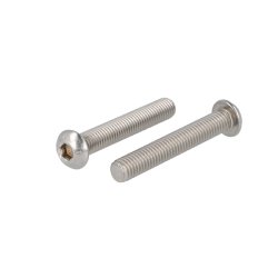 Buttonhead Bolt/Skrue M8x50mm - Rustfri A2- DIN 7380
