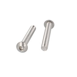 Buttonhead Bolt/Skrue M8x80mm - Rustfri A2- DIN 7380
