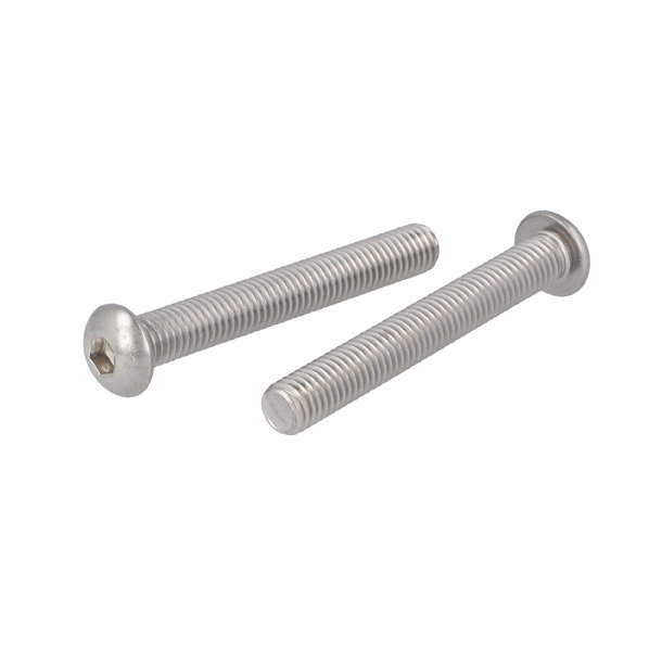 Buttonhead Bolt/Skrue M8x80mm - Rustfri A2- DIN 7380