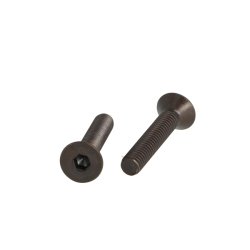 Undersnket Bolt M6x38mm - Stl - Sort Oxideret