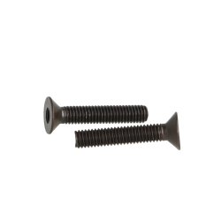 Undersnket Bolt M6x38mm - Stl - Sort Oxideret