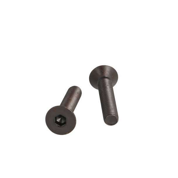 Undersnket Bolt M6x38mm - Stl - Sort Oxideret