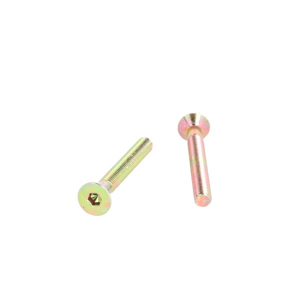 Undersnket Bolt M6x51mm - Gulforzinket - DIN 7991