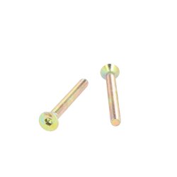 Undersnket Bolt M6x60mm - Gulforzinket - DIN 7991