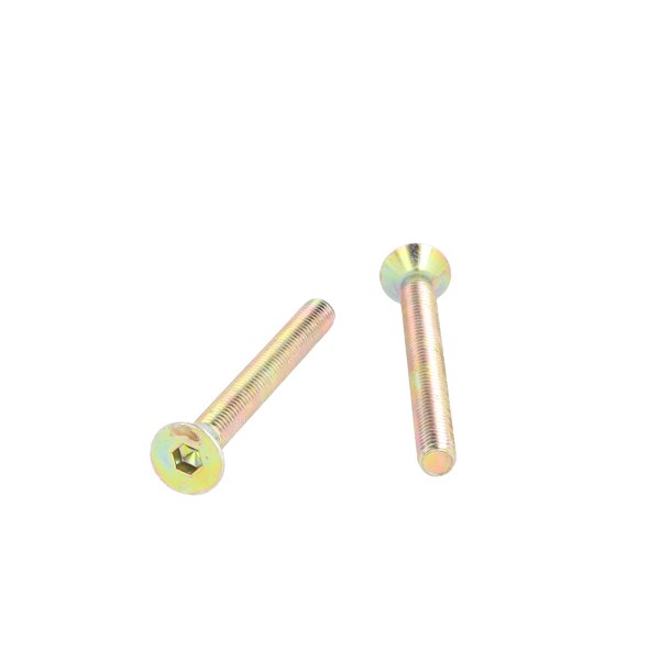 Undersnket Bolt M6x60mm - Gulforzinket - DIN 7991