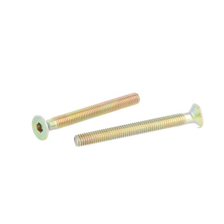 Unders�nket Bolt M6x60mm - Gulforzinket - DIN 7991