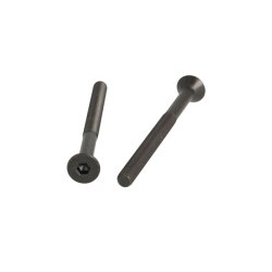 Undersnket Bolt M6x76mm - Stl - Sort Oxideret