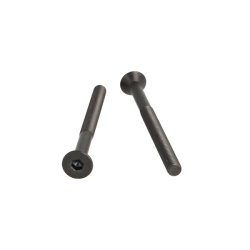 Undersnket Bolt M6x76mm - Stl - Sort Oxideret