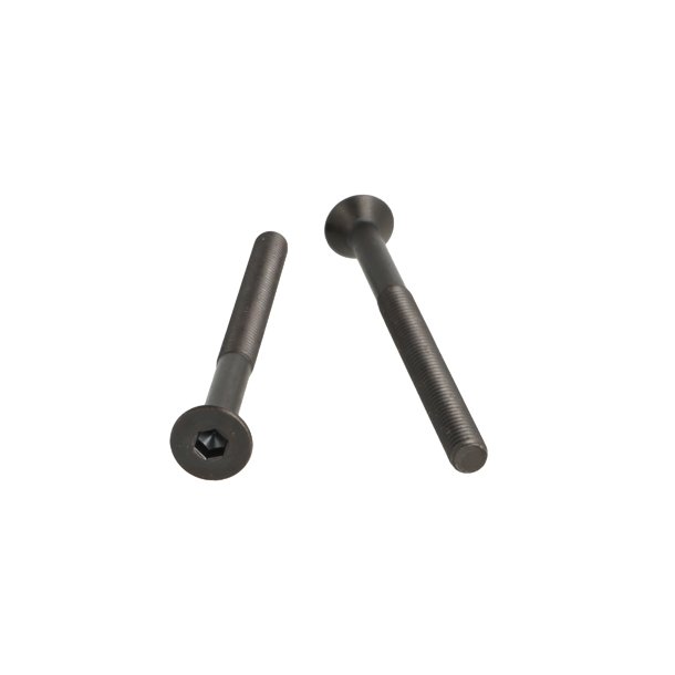 Undersnket Bolt M6x76mm - Stl - Sort Oxideret