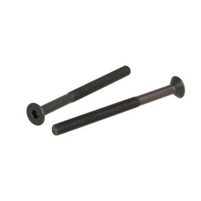 Undersnket Bolt M6x76mm - Stl - Sort Oxideret