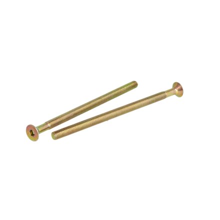 Unders�nket Bolt M6x110mm - Gulforzinket - DIN 7991