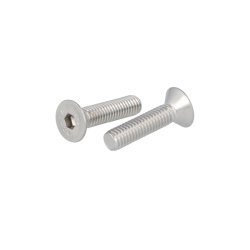 Undersnket Bolt M6x25mm - Rustfri A2 - DIN 7991