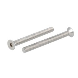 Undersnket Bolt M6x70mm - Rustfri A2 - DIN 7991