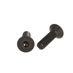 Undersnket Bolt M8x30mm - Stl - Sort Oxideret