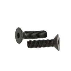 Undersnket Bolt M8x30mm - Stl - Sort Oxideret