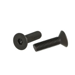 Undersnket Bolt M8x30mm - Stl - Sort Oxideret