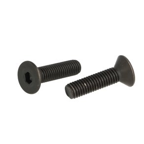 Undersnket Bolt M8x32mm - Stl - Sort Oxideret