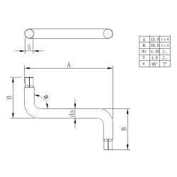 Unbrakongle 4mm - Z Formet - Elforzinket