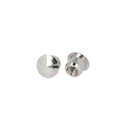 Messing M�belhoved �12x7,5x9mm - M6 - Forniklet