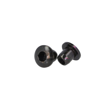Messing M�belhoved �13x11,5mm - M5 - Sort