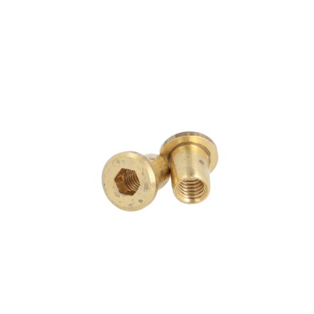 Messing M�belhoved �12x10x8mm - M6 - Messing