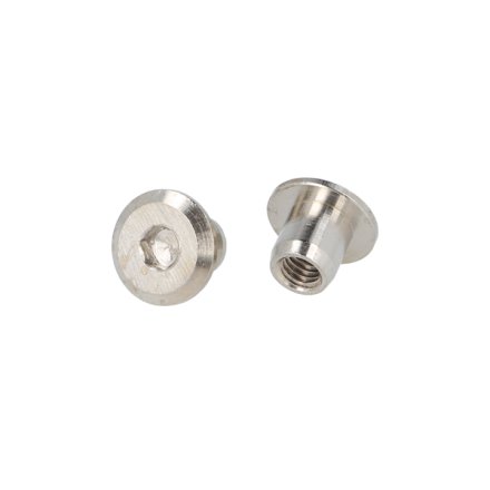 Messing M�belhoved �15x10x9mm - M6 - Forniklet