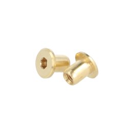 Messing Mbelhoved 15x12x9mm - M6 - Messing